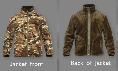 CP Camouflage Тактическая одежда, пальто для мужчин, утолщенная теплая Военная армейская флисовая куртка, походная охота, двойная строчка, мужская куртка и пальто - Цвет: CP Camouflage
