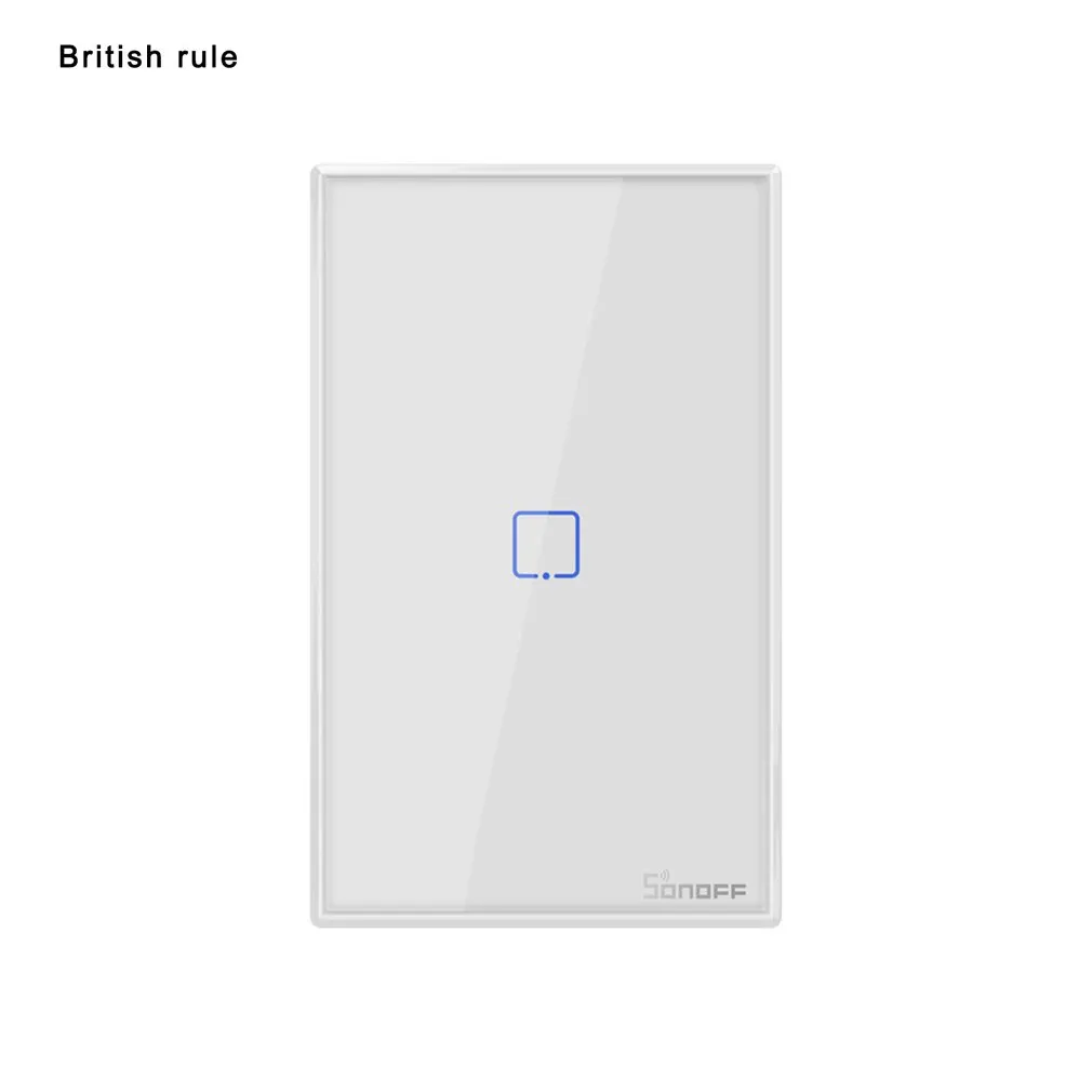

T2US TX Smart Wifi Touch Wall Light Switch With Border Smart Home 1/2/3 Gang 433 RF/Voice/APP Control Works With Alexa