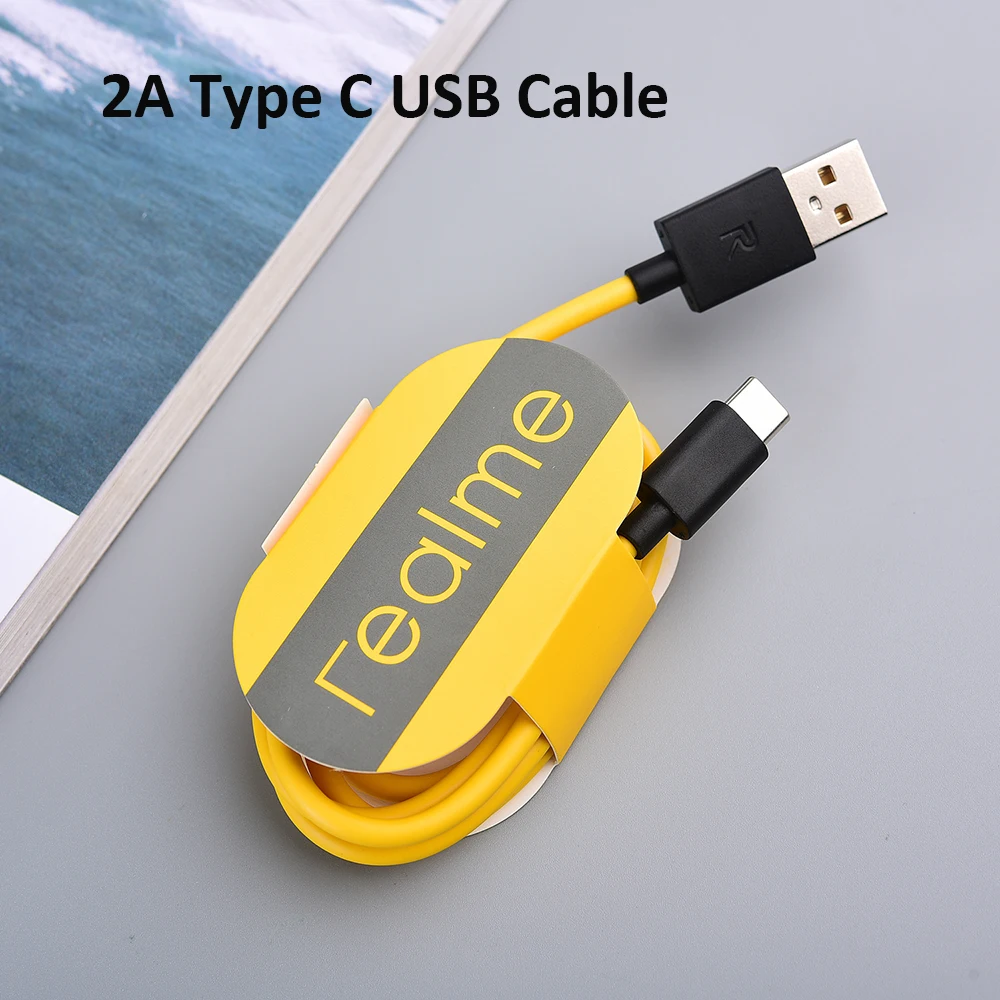  USB кабель 2 А типа C для Realme, кабель для быстрой зарядки и передачи данных типа c для Realme X50, X7, Q2, X20, X2, 6, 7 Pro, X50m, V3, V5, X, Q, 7i, Xiaomi, OPPO 
