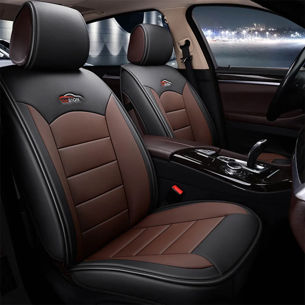 

US Universal Leather Car Seat Covers for Chevrolet Malibu Cruze Equino Traverse Colorado Auto Interior Protector Accessories