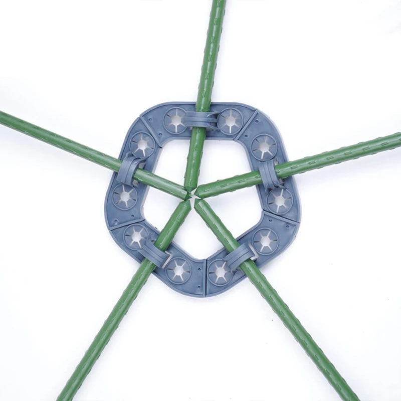 Bamboo Cane Holder Plastic Plant Support Garden Stake Stick Connector Wigwam Grip For Climbing