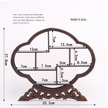 

Chinese Retro Storage Rack Small Multi Treasure Chest Purple Teapot Tea Set Shelf Racks Display Stand Chicken Wing Solid Wood