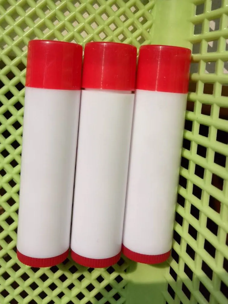 200PCS/LOT 5ML Empty Lipstick Tube,White+rose cap Makeup Lip Gloss Container,Sample Cosmetic Lip Balm Sub-bottling HZ19