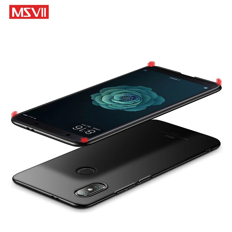MSVII Чехлы для Xiaomi Mi 6X 5X Mi6X чехол тонкий матовый A2 A1 Жесткий ПК MiA2 чехол|Бамперы| |