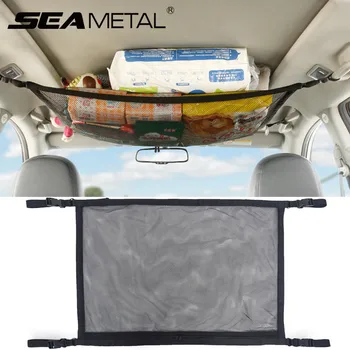 

Car Roof Storage Bag Sundries Storage Seat Car Nets Multifunctional Top Fixed Net Pocket Storage Pocket Car Interior Accessories