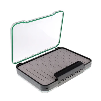 

Easy Grip Foam Fishing Box Flies Drying Storage Box Double Sided With Clear Lid