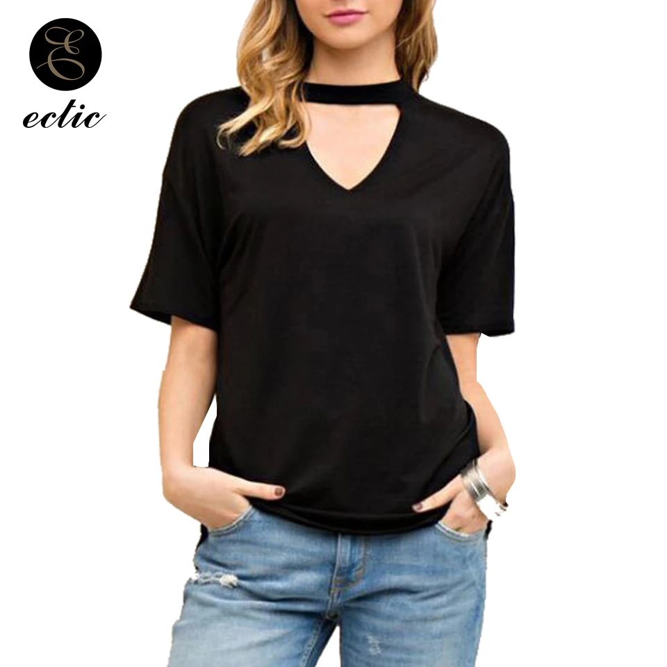 Choker Neck Top Vetement Femme 2021 