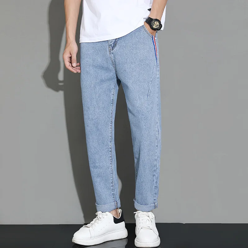 

Ankle Length Baggy Jeans Autumn Jogging Clothing Korea Style Casual Loose Harem Pants Men Trousers Jogger Nice