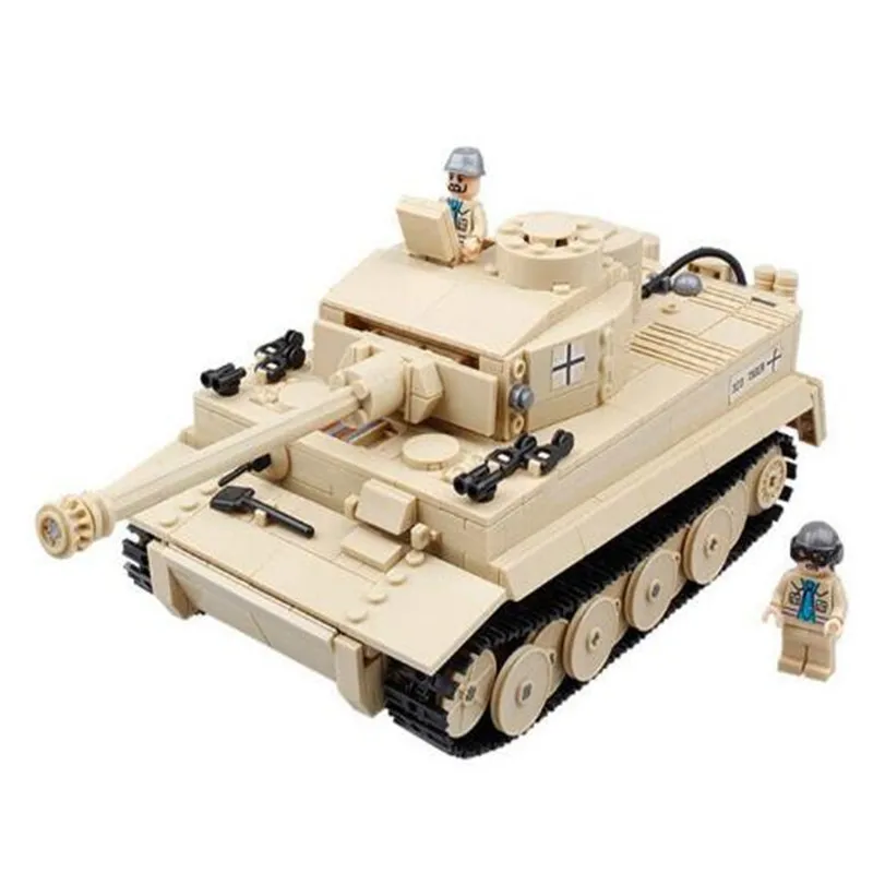 

995Pcs German King Tiger Tank Building Blocks Sets Compatible LegoINGs Military WW2 Army Soldiers DIY Bricks Toys for Children