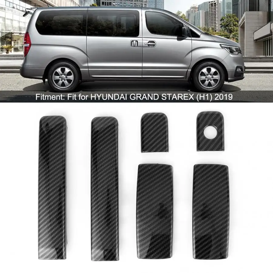 6 шт., автомобильные ABS дверные ручки, накладка, подходит для HYUNDAI GRAND STAREX(H1), абсолютно новые, высокое качество, авто аксессуары