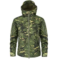 Hiking Jackets Men Camouflage Tactical Jacket Autumn Winter Shark Skin Soft Shell Waterproof Jacket Windbreaker 1