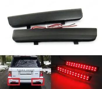 

Black Smoked Bumper Reflector LED Rear DRL Brake Stop Light for L322 Range For Land Rover LR2