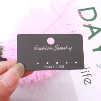 

New Fashion Accessories Tag Card Customized Jewelry PVC Sticker Paper Display Packaging Earring Hang Cards 100pcs/lot