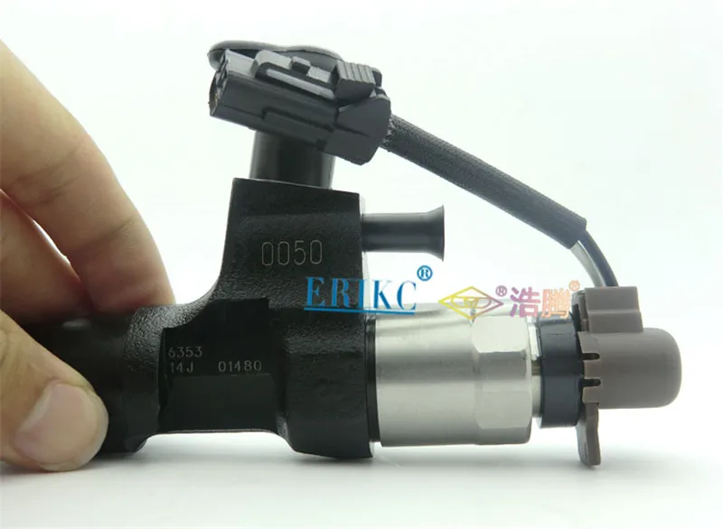 ERIKC Inyector 6353 инжектор Common Rail 095000-6353 авто двигатель дизельный топливный инжектор 0950006353 для Kobelco экскаватор