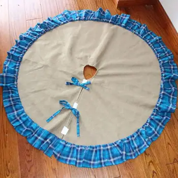 

Plaid Christmas Tree Skirt 48inch Plaid Christmas Tree Skirt Ruffle Edge Xmas Tree Skirt Christmas Decorations For Home New Year