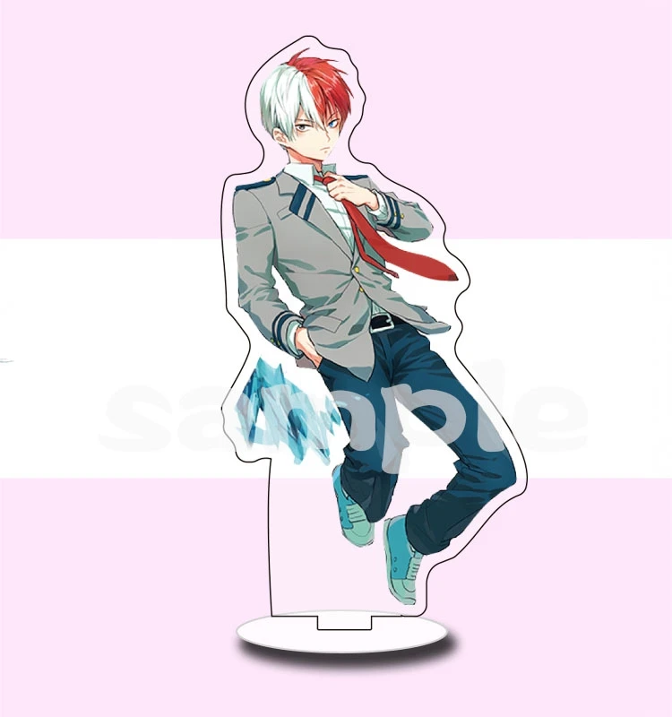 Todoroki Shoto B My Hero Academy Boku no Hero Academy Todoroki Shoto Izuku акриловые фигурки стенд карточные игрушки Коллекционная косплей реквизит коллекция - Цвет: Todoroki Shoto B