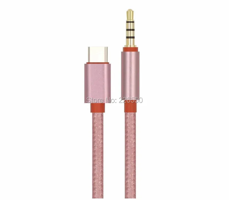 USB Type C to 3 5mm Car AUX Cable USB C Type C to Headphone Speaker Audio Cable Adapter For samsung S8 lg g5