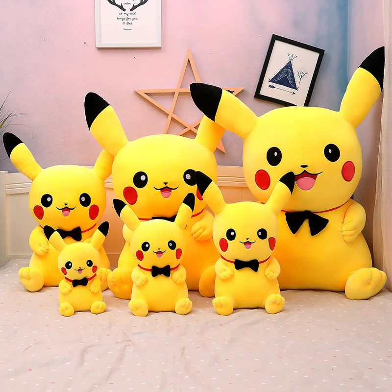 Anime Pokemon Pikachu Kawaii Plush Doll Stuffed Toy Very Cute Room Decoration Children Christmas Birthday Gift | Игрушки и хобби
