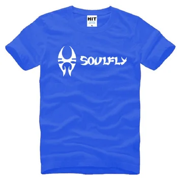 

New SOULFLY Printed T Shirts Men Cotton Short Sleeve Thrash Metal Rock Men's T-Shirt Fashion Male Rock Street Hip Hop Tops Tees