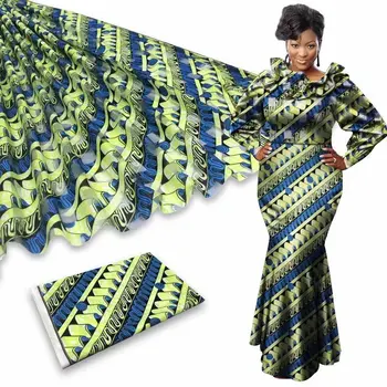 

new arrival imitated silk fabric african print fabric 6yard per lot african fabric nigerian ankara fabrics africain tissu