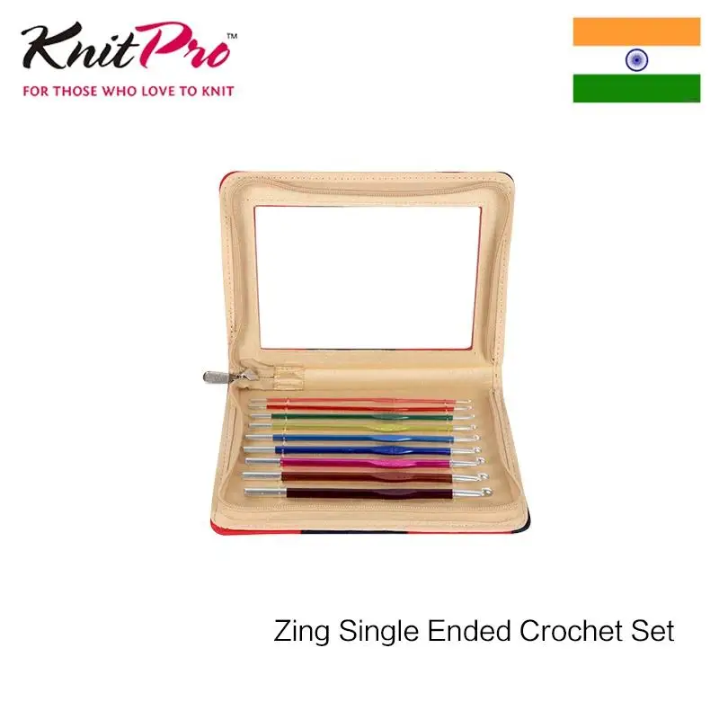 

Knitpro Zing Single Ended Crochet Set Knitting Needle 15cm 9 Sizes