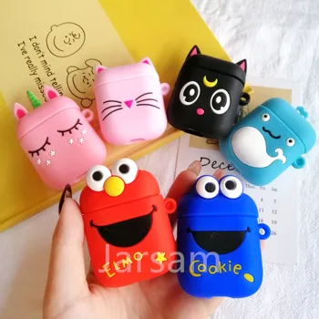 

Cartoon for airpod Wireless Earphone Case For Apple AirPods 2 Silicone Charging Headphones Case for Airpods Protective Cover