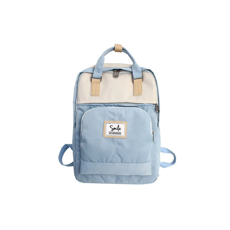 Sky Blue Женский рюкзак высокого качества, женские холщовые дорожные сумки Mochila Feminina Sac Dos Back Pack, школьные сумки для подростков, женский рюкзак - Цвет: Sky Blue