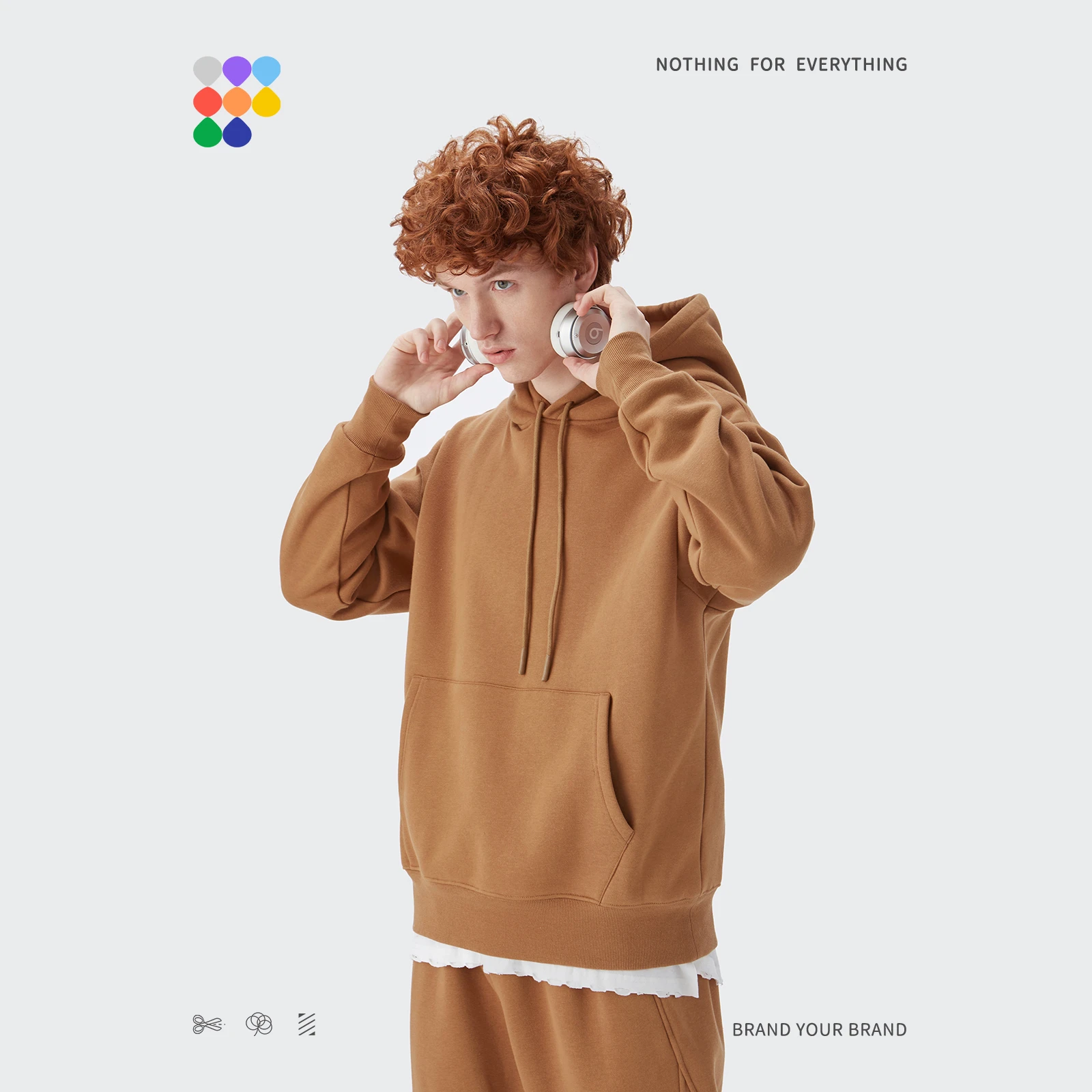 INFLATION sudaderas gruesas con capucha para hombre y mujer, suéter Unisex con forro multicolor, holgado, a la moda|Sudaderas con capucha sudaderas| - AliExpress