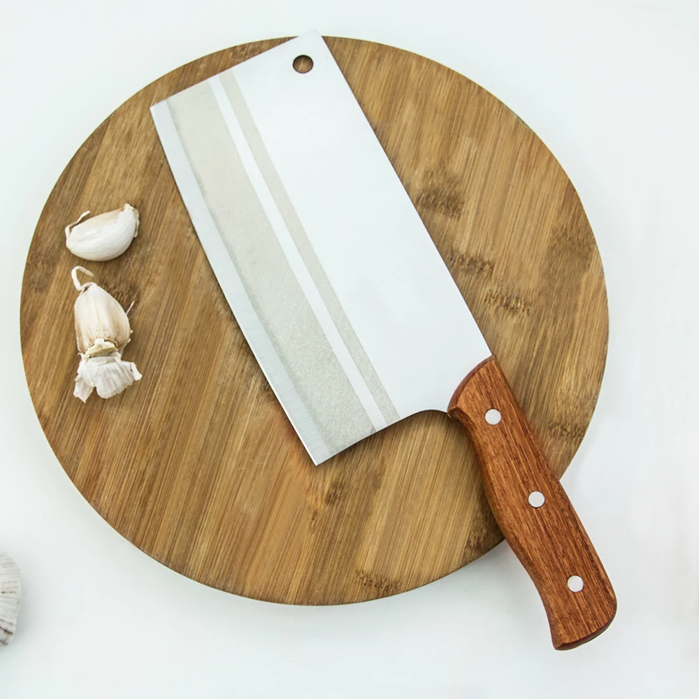 Китайский Мясницкий кухонный нож шеф повара из нержавеющей стали полный ручной