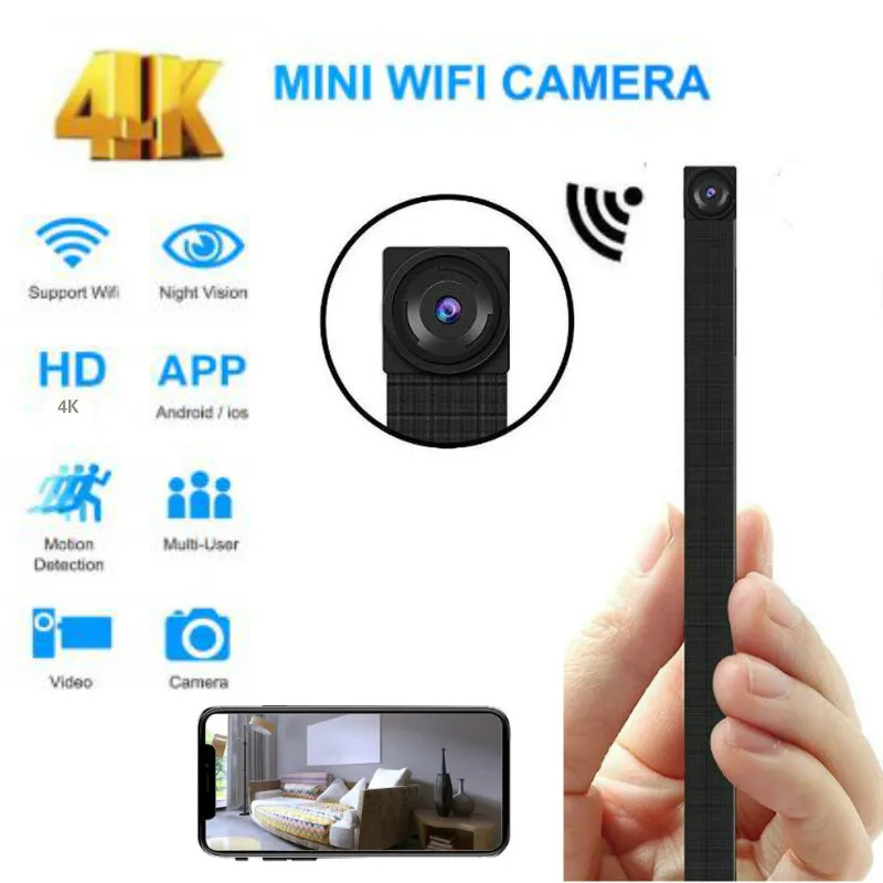 Мини 1080P Full HD H.264 ультра модуль WIFI Гибкая камера видеозаписывающее устройство