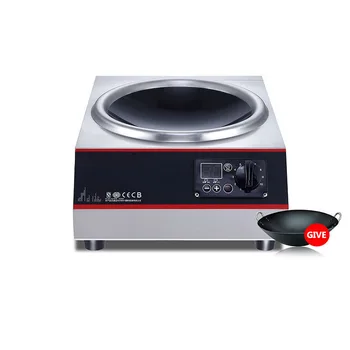 

Commercial Induction Cooker 5000w Concave Stir Frying High Power Electric Frying Stove Commercial Hotel Kitchen Equipment