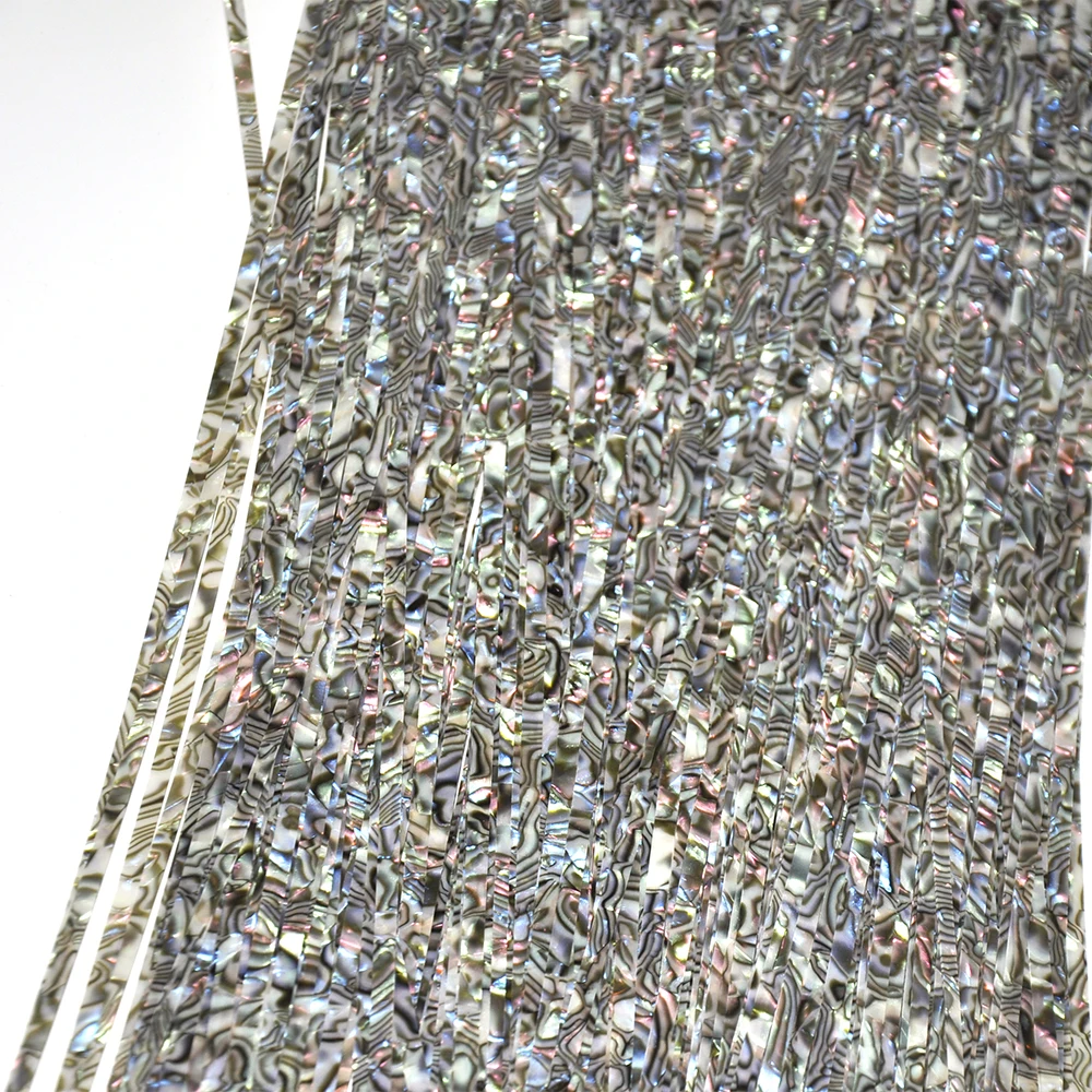 US $14.09 10pcslot 5mm x 1000mm Abalone White Pearl Tiger Stripe Celluloid Strips Guitar Binding Purfling Edging