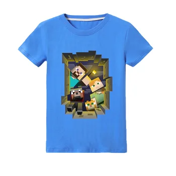 

Minecrafted Boys T Shirt Legoe T-shirt Baby Ninjago Boy Tshirt Short sleeve Children Summer Clothes Boy tops tees 3-16 dance