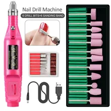 Электрические наборы для ногтей, машинка для маникюра Кончиков Ногтей, дрель для ногтей, педикюр, 18 шт., скраб, дрель, инструменты для педикюра, набор для педикюра, набор для педикюра