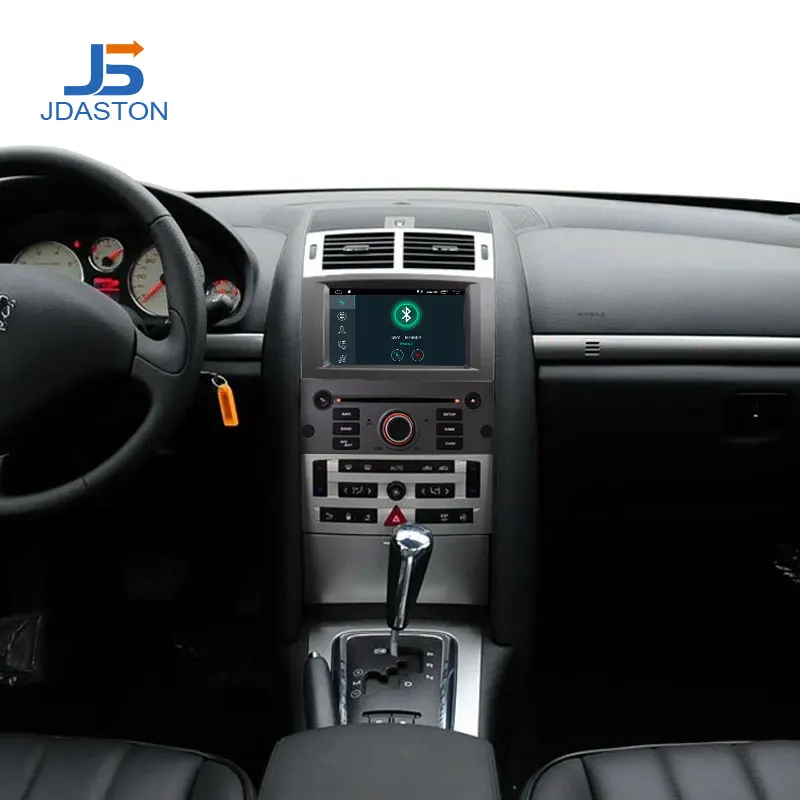 JDASTON Android 10 автомобильный dvd-плеер для peugeot 407 2004-2010 gps навигация Мультимедиа стерео 1 Din автомагнитола wifi ips экран SD