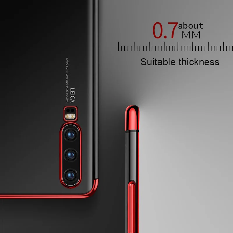 HUKU металлизированный чехол для телефона для huawei P30 P20 lite mate 10 20 30 Pro Чехол для mate 20 P30 lite задняя крышка Мягкий силиконовый чехол