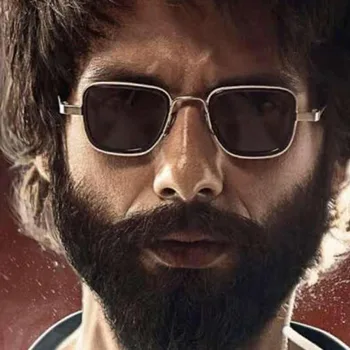 

Vintage Steampunk Men Sunglasses Women Retro Metal Frame Square Sun Glasses Hinge Design Curved Glasses Legs UV400