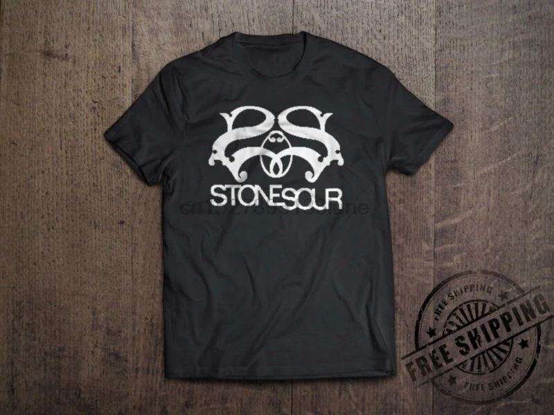 New STONE SOUR Rock Band Logo Men's Black T-Shirt Size S to 5XL 