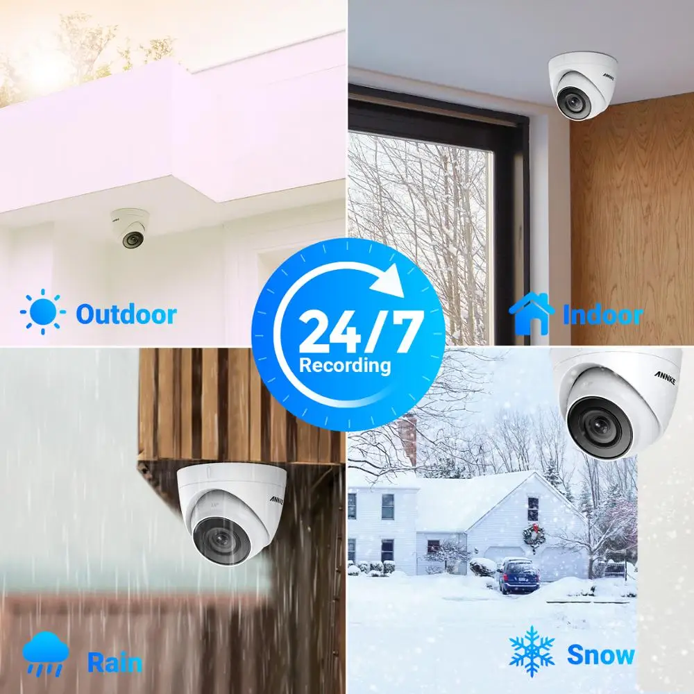 ANNKE 16CH FHD 5MP POE сетевая система безопасности Видео 8MP H.265+ NVR с 16X5 Мп EXIR ночного видения Водонепроницаемая wifi ip-камера комплект