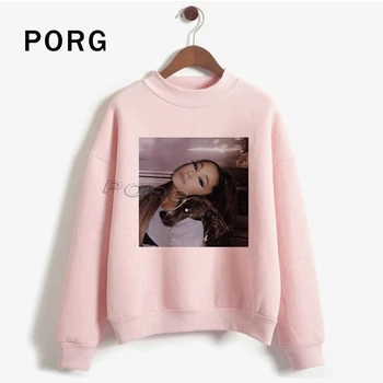 

Ariana Grande Vogue Women Hoodies Gothic Harajuku Aesthetic Winter Ullzang Pink Hot Sale Sweatershirt Streetwear Clothes O-Neck