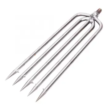 

1Pcs Stainless Steel Fishing Spear Durable 5 Prongs Harpoon Barbed Hook Outdoor Hunting Tool Fishing Tackle Accessory