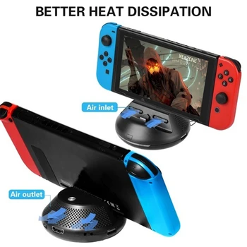 

Portable Heat Dissipation Dock Docking Station Replacement Converter Dock for Switch, Equipped with 3 USB Ports and Support TV M