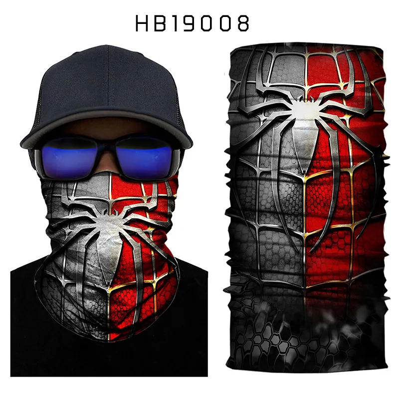 Головной убор для мотоцикла, мотоцикла, езды на велосипеде, шарф, 3D бесшовная бандана, Балаклава, волшебный шарф, маска для лица, призрак, Skul