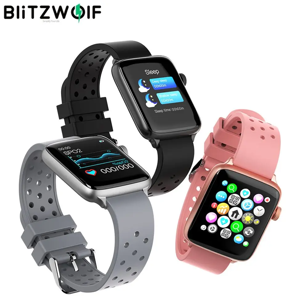 BlitzWolf BW-HL1Pro Смарт-часы Мужчины Женщины Спорт Часы Человек Bluetooth Wristband Фитнес Whatch