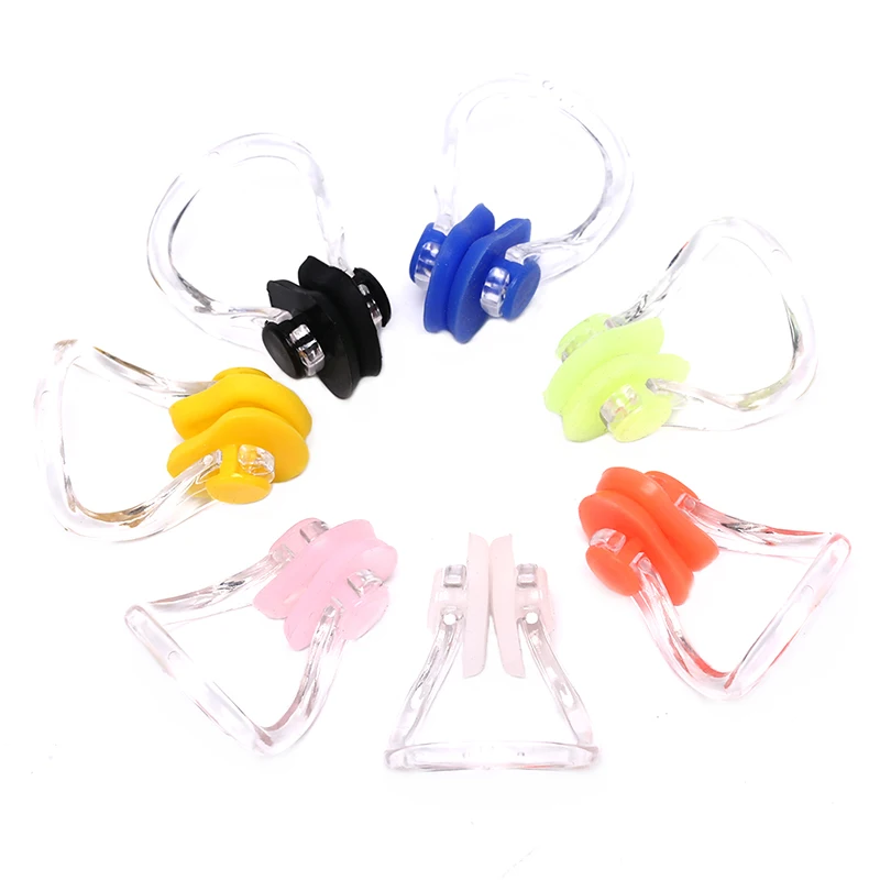 Swimming Nose Clip Swimming Nose Clip W/ Box Environmental Soft Silicone Nose Clip For Kids Adults Beginner Swimming Diving swimming nose clip