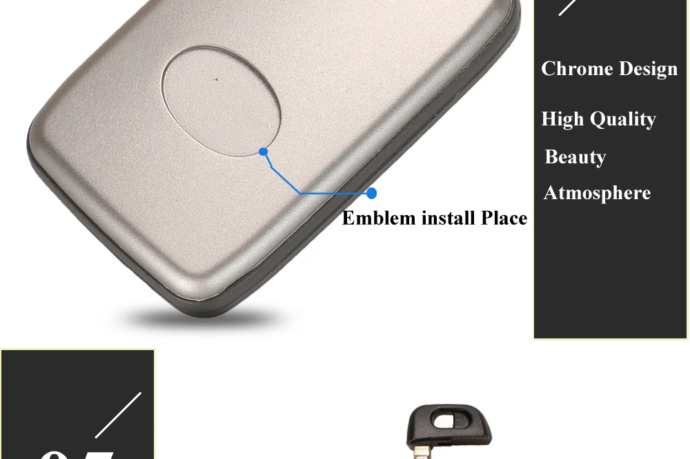 Keyforkess 10 pezzi di ricambio 2/3/4 pulsanti chiave Shell per Toyota Toyota Prius Land Cruiser Avalon Prado custodia per chiave a distanza per auto - Hb53e1f565de843c587334e489a38e2e12