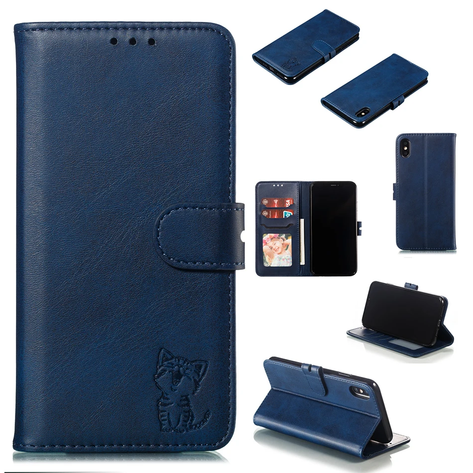 Чехол-книжка с откидной крышкой для samsung Galaxy S10, роскошный кожаный чехол-бумажник для телефона для samsung Galaxy A7 A70 A40 A50 A20e