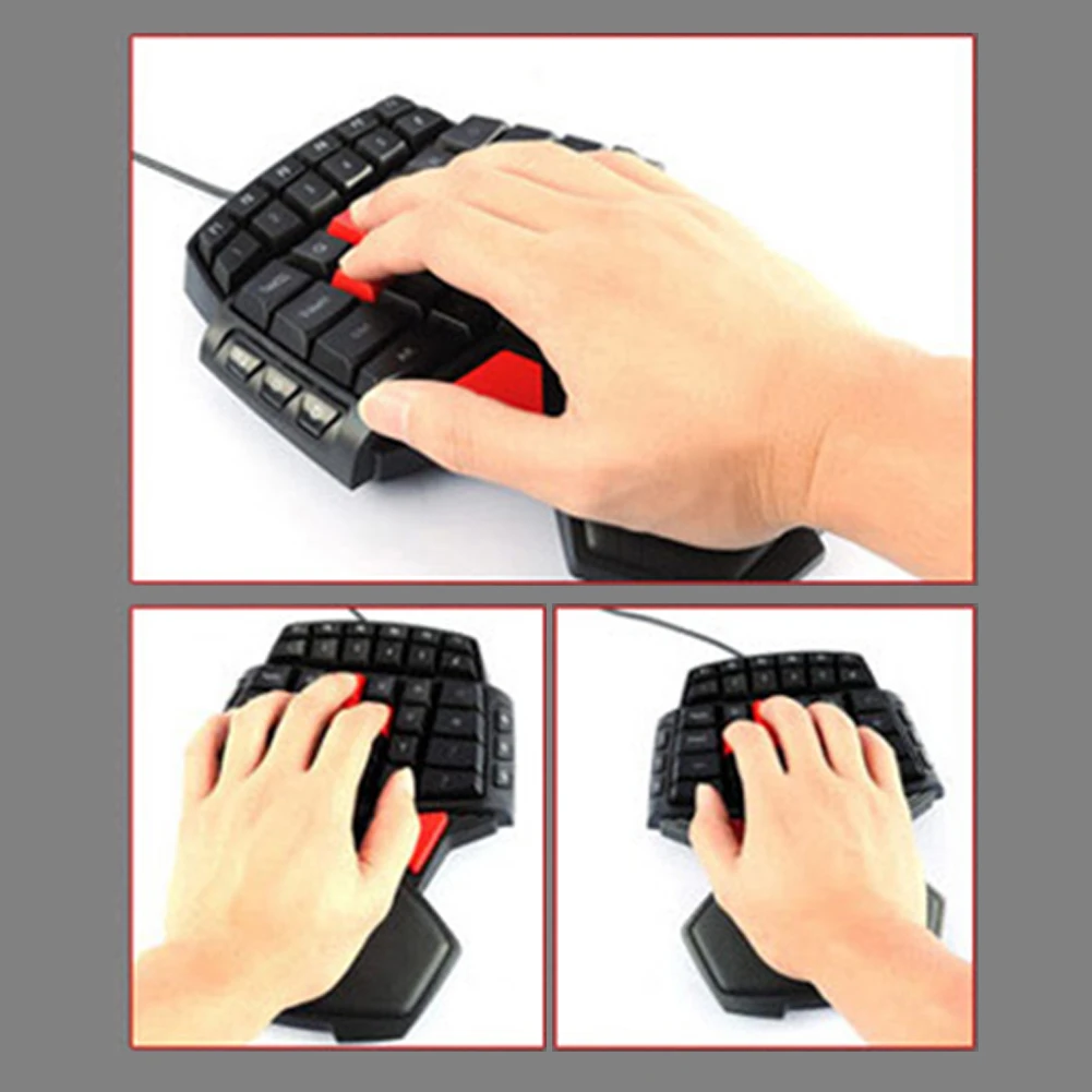 Клавиатура 47-ключ одной рукой Gaming Keyboard Профессиональный Один/одной рукой USB Проводная Esport игровая клавиатура для геймера