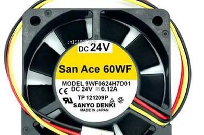 Водонепроницаемый вентилятор охлаждения для DENKI SAN ACE 9WF0624H7D01 6015 DV24V 0.12A 3 линии