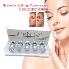 5 мл Гиалуроновая кислота чистый микро молекулярной воды с Мезотерапия пистолет 1/2/5 шт Гиалуроновая кислота Сыворотки отбеливание кожи